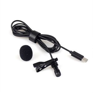 TOMTOP JMS JH042 TypeC Lavalier Microphone Omni Directional Condenser Microphone Superb Sound for Audio and
