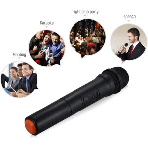 TOMTOP JMS VHF Handheld Wireless Microphone Mic System 5 Channels for Karaoke Business