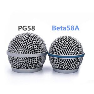 Solid Basy Microphone Grill Ball Head Cover Parts Replacement Accessory For Shure Beta58A