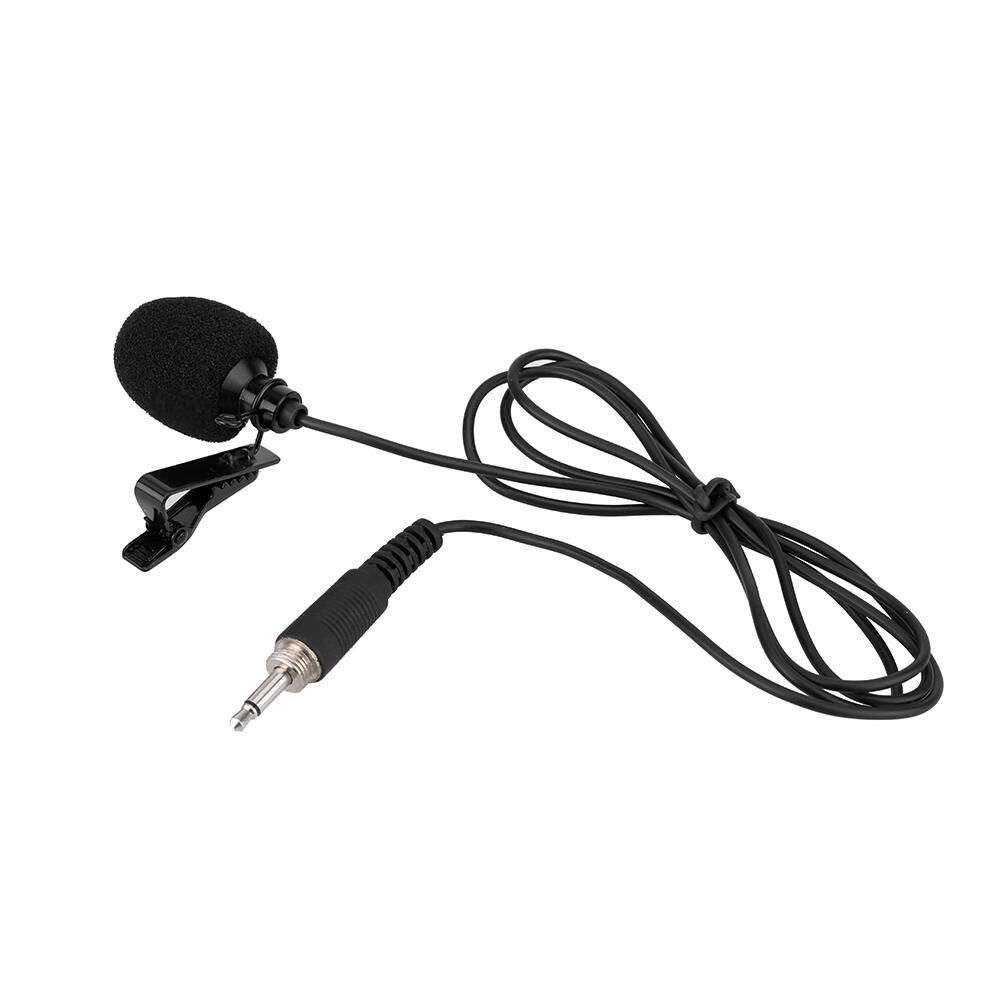 TOMTOP JMS Min Clip-on Lapel Lavalier 3.5mm External Screw Lock Jack Microphone