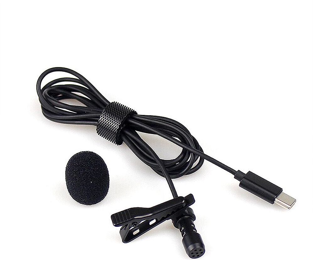 TOMTOP JMS JH042 TypeC Lavalier Microphone Omni Directional Condenser Microphone Superb Sound for Audio and