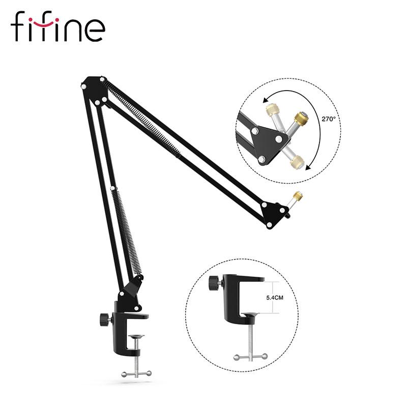 Fifine non-Vendi microphone cantilever bracket Boom bracket home host live microphone folding telescopic frame