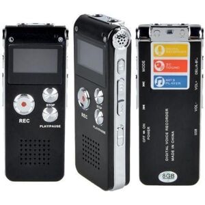 ZHAO FAN-Electronic Rechargeable 8GB 650Hr Digital Audio/Sound/Voice Recorder Dictaphone MP3 Player