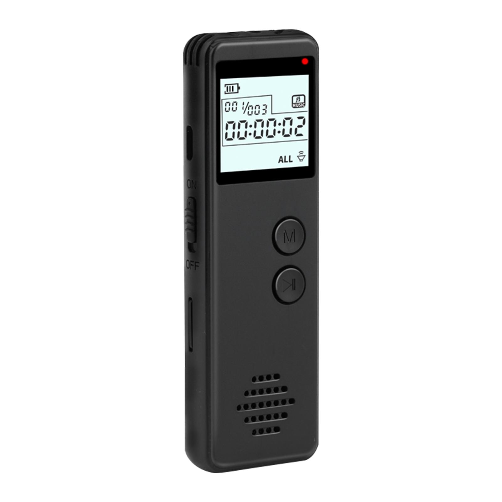 TOMTOP JMS 32GB Digital Voice Recorder Voice Activated Recorder Noise Reduction Dictaphone MP3 Player HD