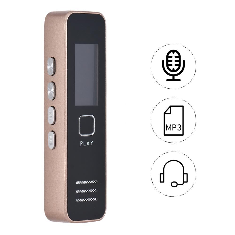 Cmperipheral Digital Voice Recorder Audio Dictaphone MP3 Player USB Flash Disk for Meeting