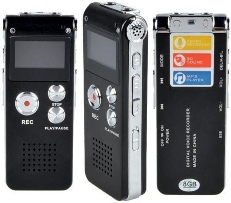 ZHAO FAN-Electronic Rechargeable 8GB 650Hr Digital Audio/Sound/Voice Recorder Dictaphone MP3 Player