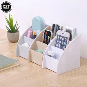 Mango Event Multifunctional 3 Grid Remote Control Box Cosmetics Desktop Storage Case Stand Holder Office Stationery Phone Organizer 3 Colors