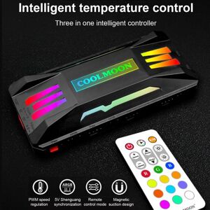 COOLMOON 5V ARGB Controller PWM Temperature Control Speed Control Wireless Remote Control