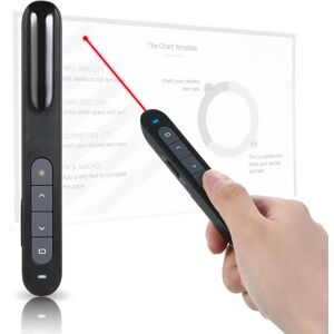 RainboWorld 2.4GHz Wireless Powerpoint Presenter Presentation Pointer PPT Clicker with USB Receiver 100 Meters