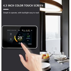 TOMTOP JMS 85-275V Wi-Fi Smart Thermostat Programmable Thermostat 5+2/ 6+1/ 7 Days Schedule APP Remote Control