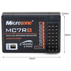 TOMTOP JMS MicroZone MC6C 2.4G 6CH Remote Controller Transmitter MC7RB Receiver Radio System for SU27