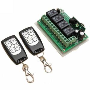 CoCo Global Purchase Mayitr DC 12V 4CH Channel Wireless Remote Control Switch 2 Transmitter + Receiver