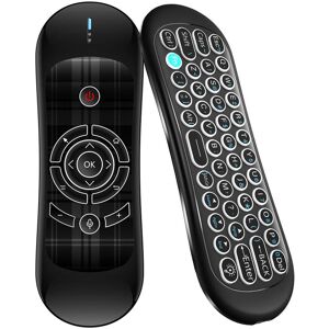 TOMTOP JMS Wechip R2 Remote Control 2.4G Wireless Voice Air Mouse IR learning Intaertia Sensing Smart Remote