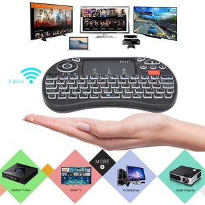 TOMTOP JMS Rii i8X Plus 2.4GHz Backlit Wireless Keyboard Touchpad Mouse Voice Input Handheld Remote Control