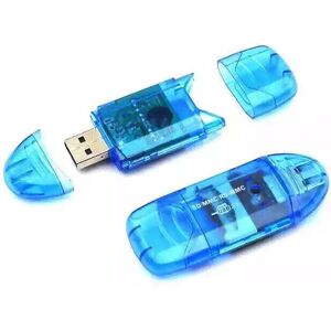 OZZZO Blue SD SDHC MMC memory card reader