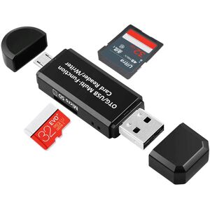 Stocking4U USB 2.0 Micro USB SD TF 2 in 1 SDHC SDXC Card Reader Memory High Speed Adapter OTG For Android Phone PC