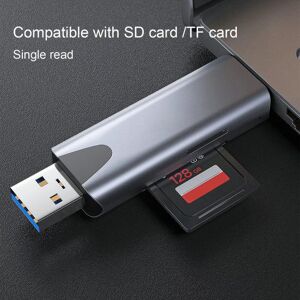 3C Accessories Exclusive USB 3.0 Card Reader High-Speed Data Transfer SD/TF Dual Card Slot Plug Play Multi-purpose 2-in 1 Phone Type-C Card Reader