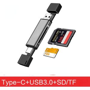 Sombrero Portable USB 2.0/3.0 Type-C TF/SD Memory Card Reader for PC & Phone