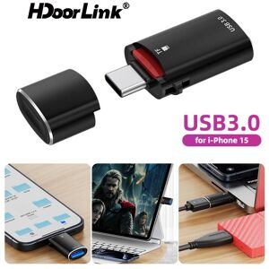 HdoorLink 2 In 1 OTG USB Card Reader USB Type C To TF Card Adapter Converter High-speed TF Card Reader Adapter for iphone 15 Samsung Xiaomi