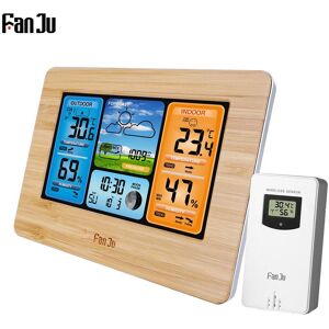 TOMTOP JMS FanJu FJ3373 Multifunction Digital Weather Station LCD Alarm Clock Indoor Outdoor Weather Forecast