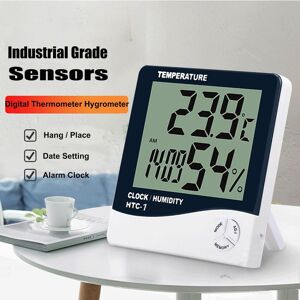 TOMTOP JMS Digital Hygrometer Thermometer Indoor Temperature Monitor Humidity Gauge Large LCD Weather Station