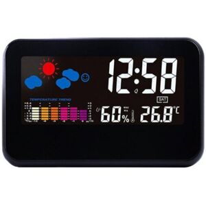 HOD Health&Home Lcd Digital Weather Station Clock Black