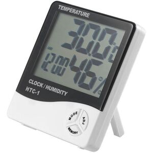 Measuring Appliance HTC-1 Large LCD Digital Indoor Hygrometer Room Thermometer with Alarm Clock