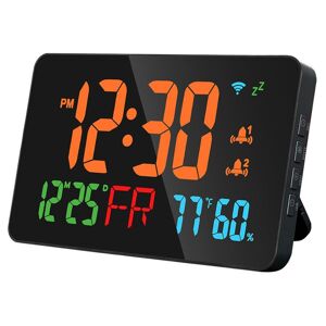 TOMTOP JMS Tuya WiFi Desktop Clock Calendar Intelligent Thermometer Hygrometer with Digital LED Display