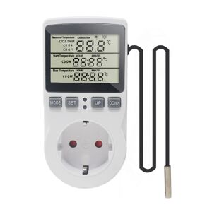 Ketotek EU Digital Temperature Controller Socket 230V 16A Thermostat Outlet With Sensor Heating Cooling