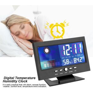 Beauty2SL Digital Temperature Humidity Meter Clock Alarm  Level Weather Forecasts Calendar