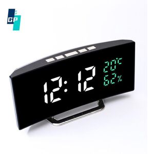 Global purchasing Led Digital Alarm Clock With Time Date Temperature Humidity Display 12/24h Multi-function Desk Table