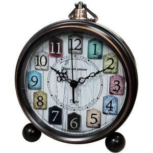 HOD Health&Home 5.5 Inches Bedroom Decoration Retro Alarm Clock Creative Student Desk Color Digital