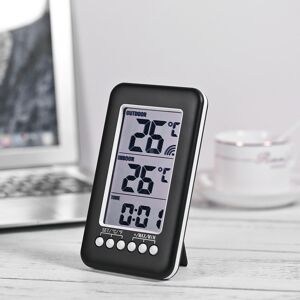 Mobileputer LCD degree celsius Digital Wireless Indoor/Outdoor Thermometer Clock Temperature Meter With Transmitt