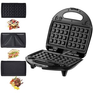 TOMTOP JMS Breakfast Maker US Standard 110V Household Stainless Steel Sandwich Multifunctional Waffle Heating