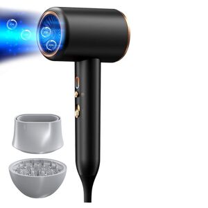 SURKER Hair Dryer with Diffuser Ionic Blow Dryer Constant Temperature Hair Care Without Hair Damage Lightweight Portable Travel Hairdryer High Wind Speed