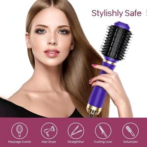 She Beauty & Hairdressing One Step Anion Hot Air Brush 1200W 3 In1 Interchangeable Portable  Volumizer Roller Electric Curler Dryer Iron Blower Wrap Comb