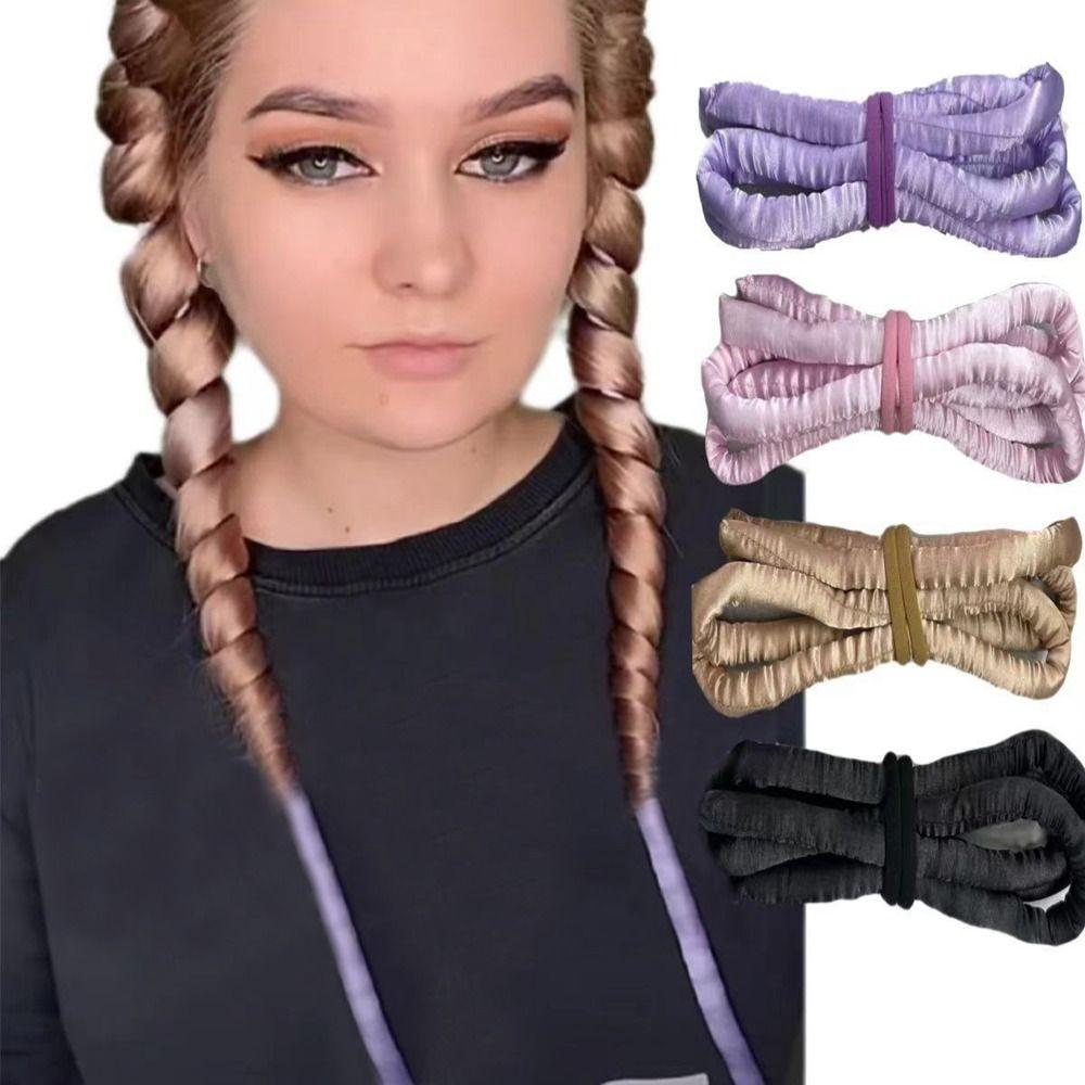 omaterVigo Styling Tools Wave Formers Silk Curls Ties Hair Curlers Heatless Wave Rod Head Band Hair Rollers