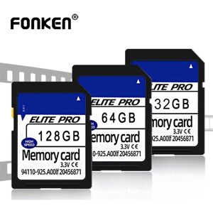 Fonken SD Card 64GB Flash Card Memory Card Smart SD Card 128GB Smart SDHC SDXC for Camera Tablet PC