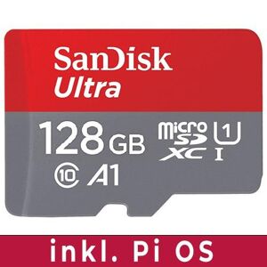 Sandisk microSDHC UHS-I 128GB Class10 with Raspberry Pi OS