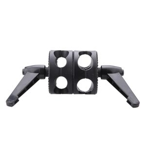 TOMTOP JMS Dual Swiveling Grip Head Angle Clamp for Photo Studio Boom Arm Reflector Holder Stand