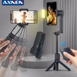 Axnen Selfie Stick Gimbal Stabilizer, 360° Rotation Tripod with Wireless Remote, Portable Phone Holder, Auto Balance 1-Axis Gimbal for Smartphones