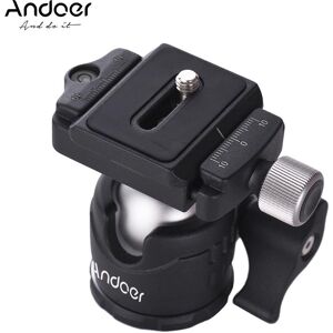 Andoer Mini Tabletop Ball Head 360 Degree Video Tripod Ballhead Mount with Quick Release Plate