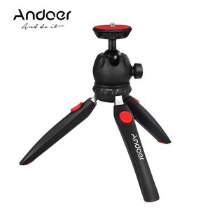 Andoer Mini Tabletop Tripod Phone Camera Tripod Removable Ball Head Foldable for DSLR/Mirrorless Cameras DV LED Video Light
