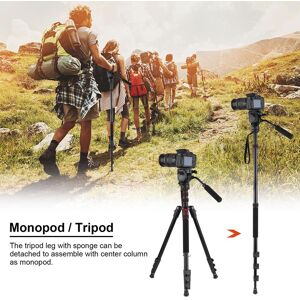 Andoer Professional Portable Aluminum Camera Tripod Stand Monopod 200cm/78.7inch 4-Section