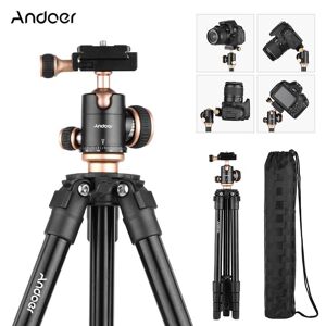 Andoer Q160SA Camera Tripod Complete Tripods with Panoramic Ballhead Bubble Level Adjustable Height