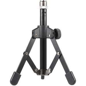 Ammoon MS-12 Mini Foldable Adjustable Desktop Microphone Stand Tripod with MC5 Mic Clip Holder Bracket for