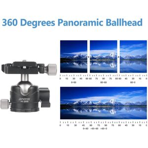 Andoer H28S Mini Ball Head 360 Degree Panoramic Low Profile Tabletop Head Monopod Tripod Ballhead