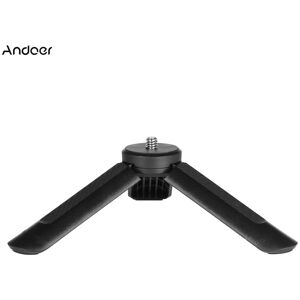 Andoer MT-05 Mini Desk Tripod Stand with 1/4 Inch Screw for Camera Smartphone Action Camera Stabilizer Selfie Video Recording Live Stream