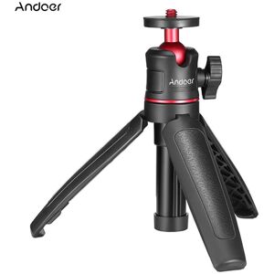 Andoer MT-08 Mini Extendable Desktop Tripod Handheld Photography Bracket Stand with Flexible