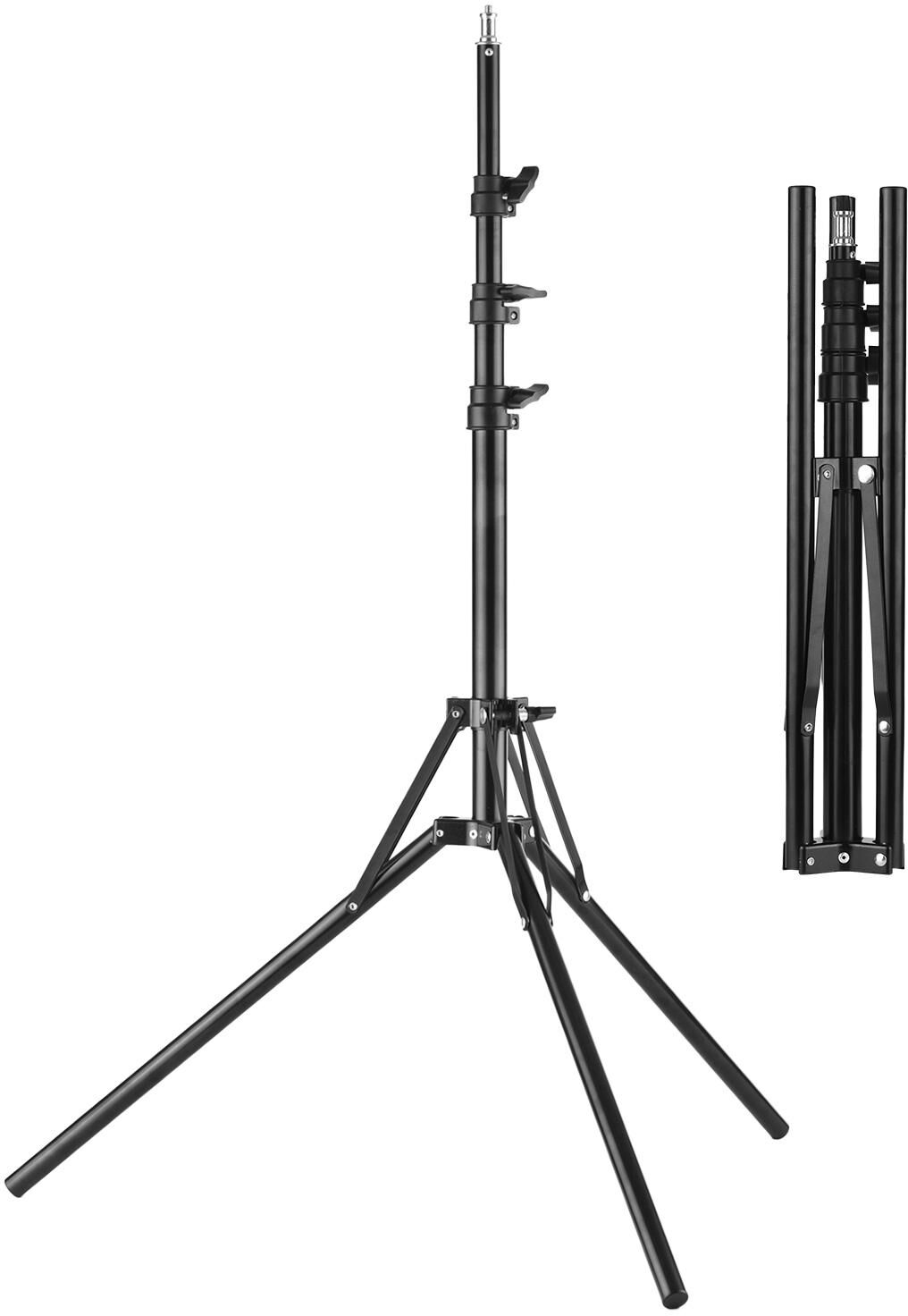 TOMTOP JMS Photography Lighting Stand Stuido Light Tripod Stand Metal Ring Light Stand 200cm/ 78.7in Max.